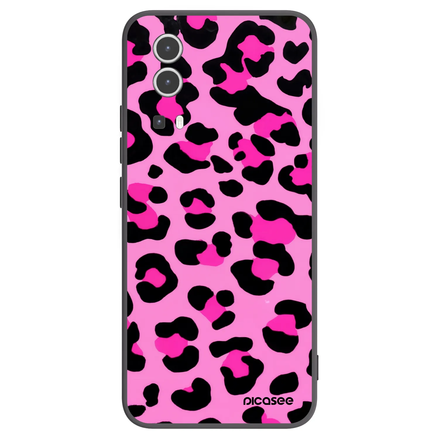Picasee husă neagră din silicon pentru Vivo Y72 5G - Pink Tiger