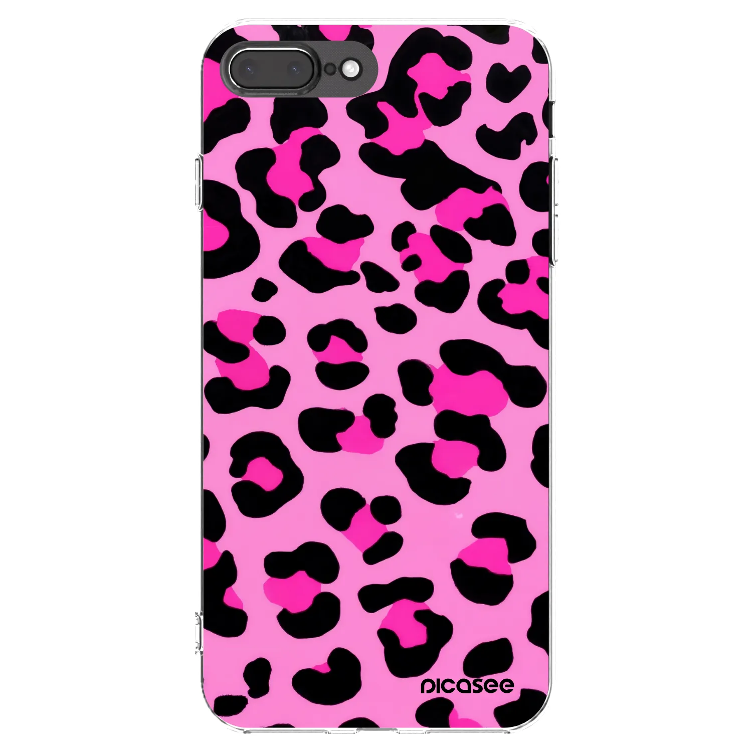 Picasee husă transparentă din silicon pentru Apple iPhone 7 Plus - Pink Tiger