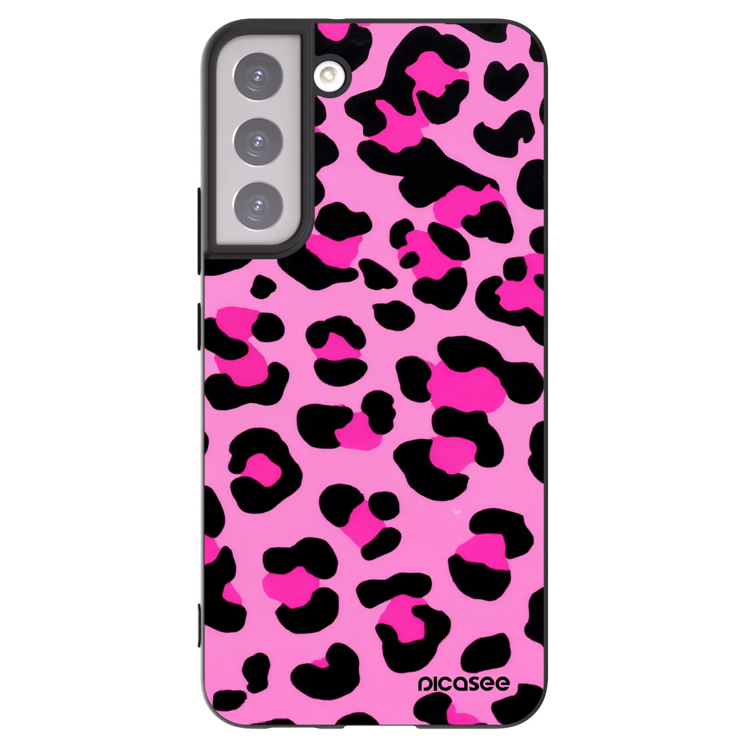 Picasee husă neagră din silicon pentru Samsung Galaxy S22+ 5G - Pink Tiger