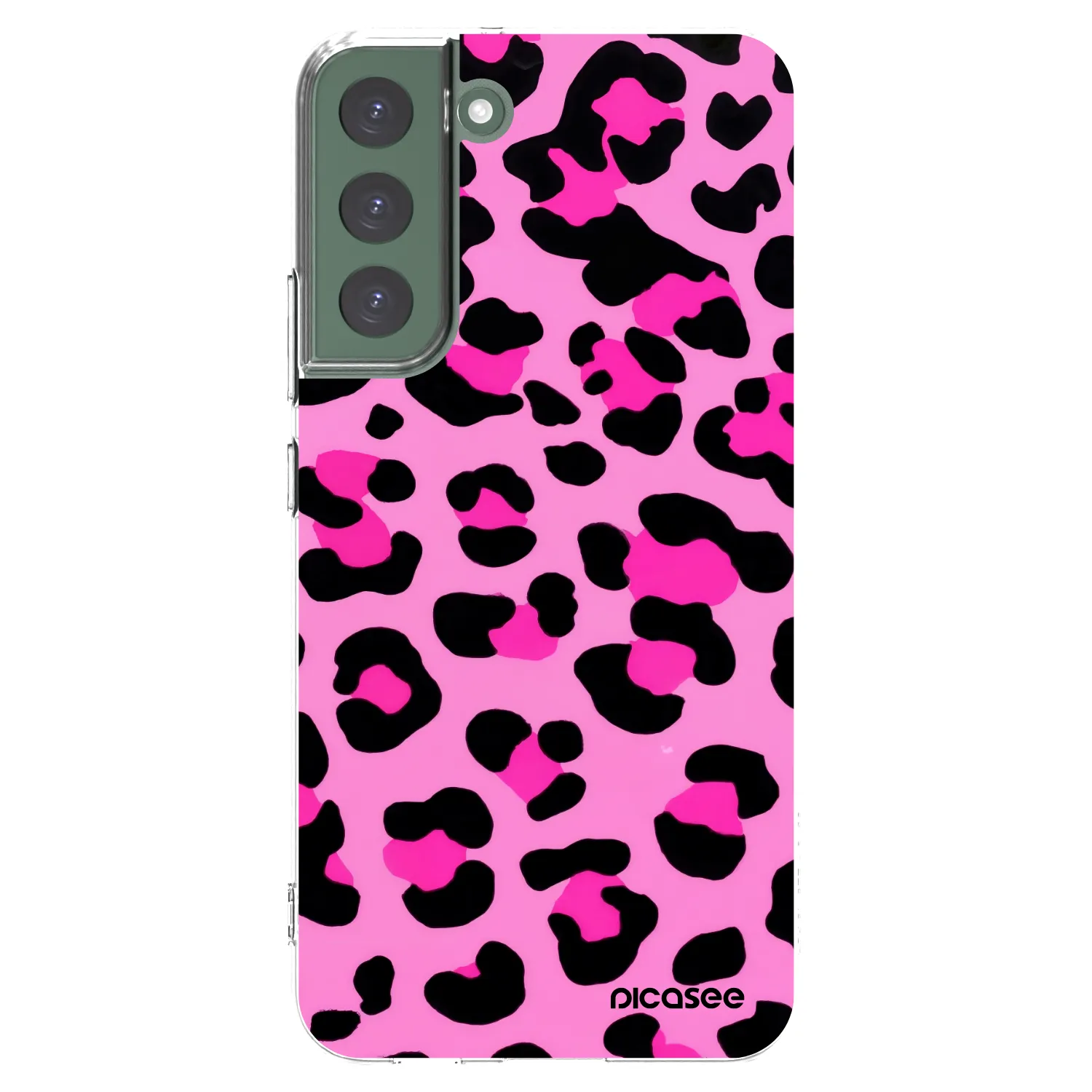Picasee husă transparentă din silicon pentru Samsung Galaxy S22+ 5G - Pink Tiger
