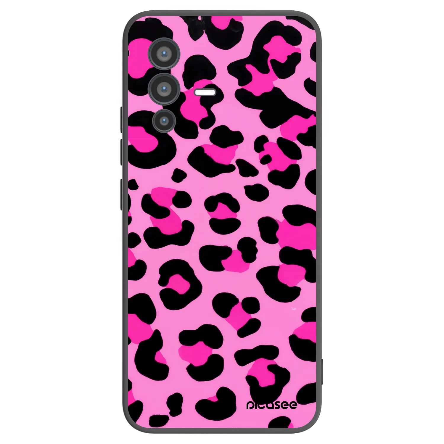 Picasee husă neagră din silicon pentru Vivo V23 5G - Pink Tiger