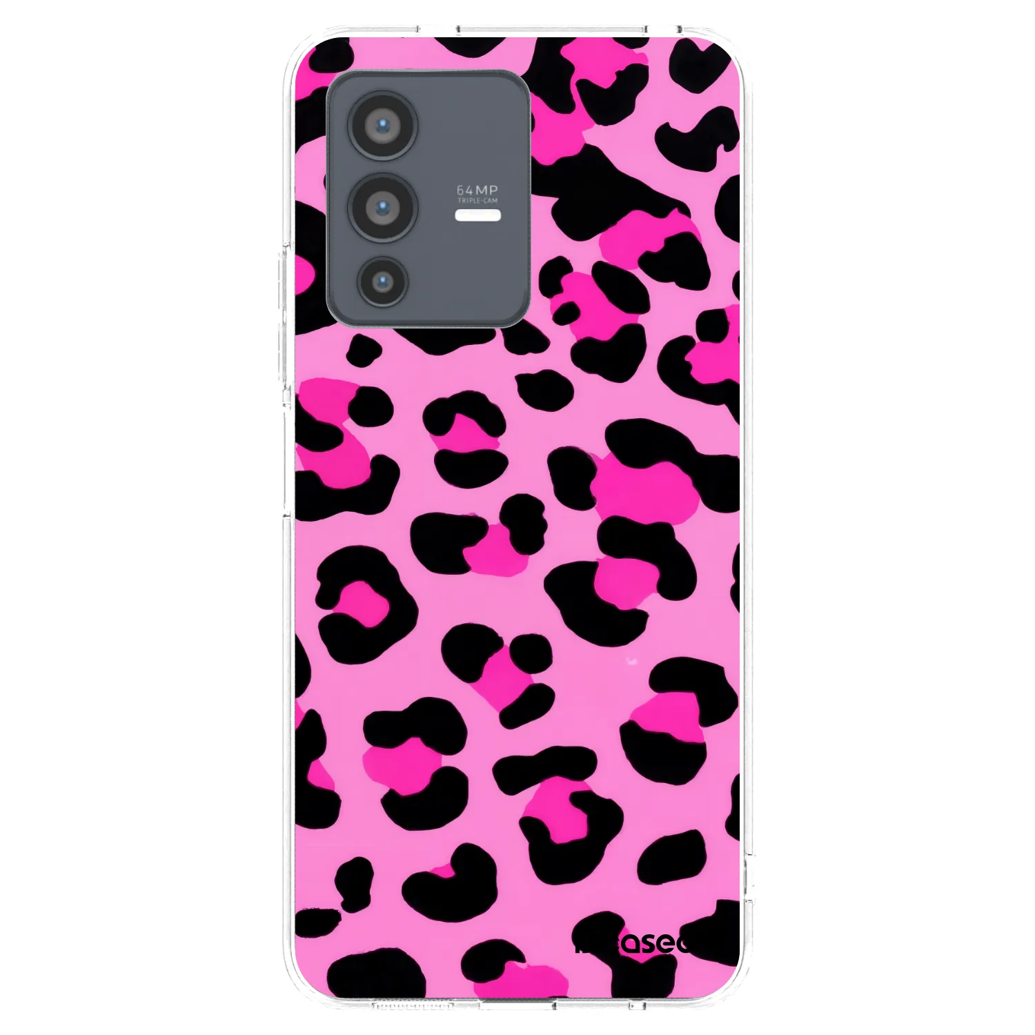 Picasee husă transparentă din silicon pentru Vivo V23 5G - Pink Tiger