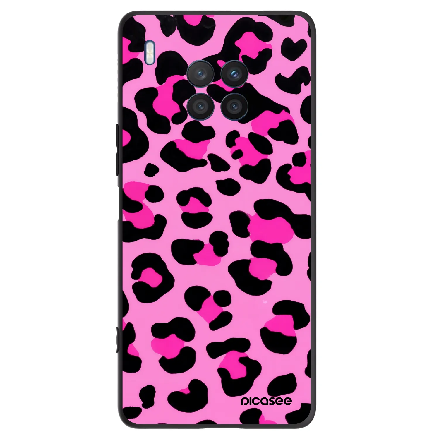 Picasee husă neagră din silicon pentru Honor 50 Lite - Pink Tiger