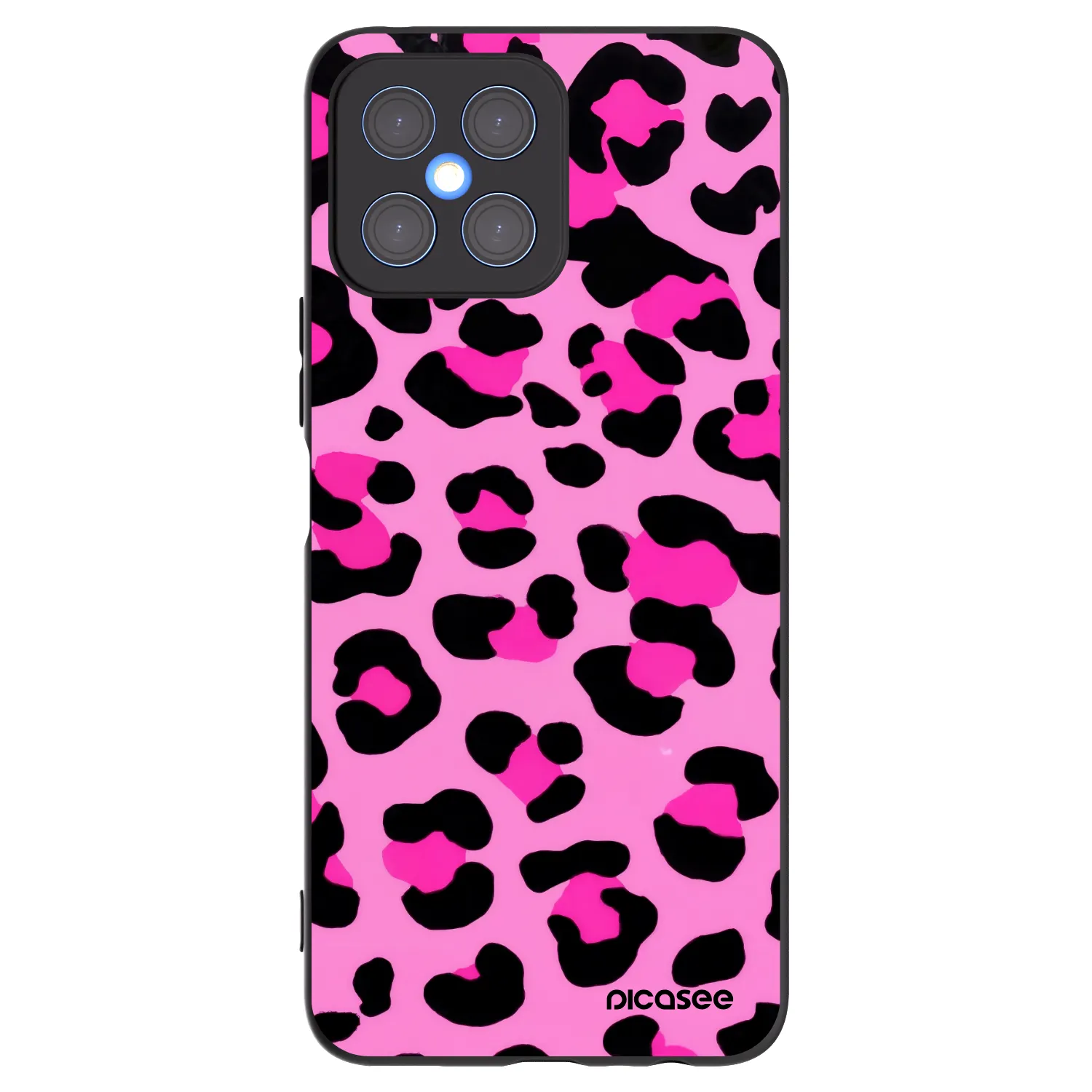Picasee husă neagră din silicon pentru Honor X8 4G - Pink Tiger