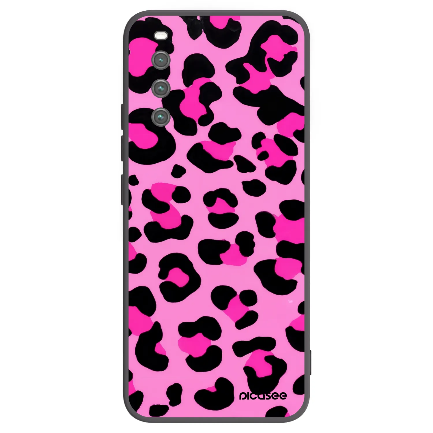 Picasee husă neagră din silicon pentru Sony Xperia 10 IV 5G - Pink Tiger