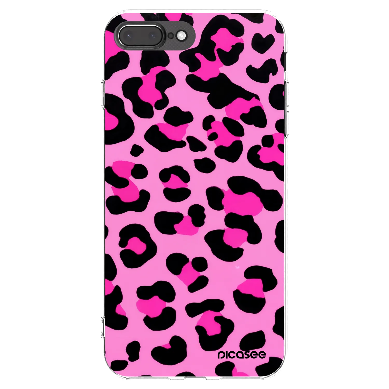 Picasee husă transparentă din silicon pentru Apple iPhone 8 Plus - Pink Tiger