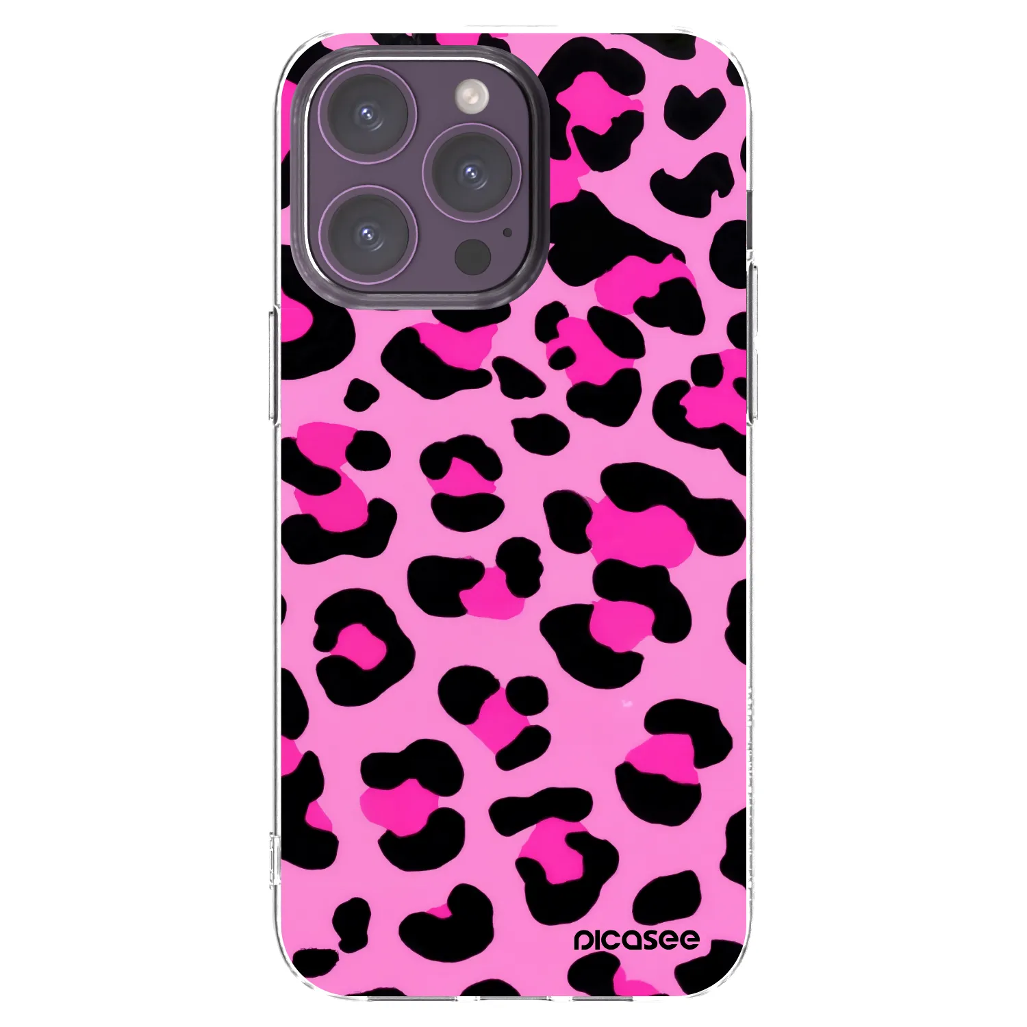 Picasee husă transparentă din silicon pentru Apple iPhone 14 Pro Max - Pink Tiger