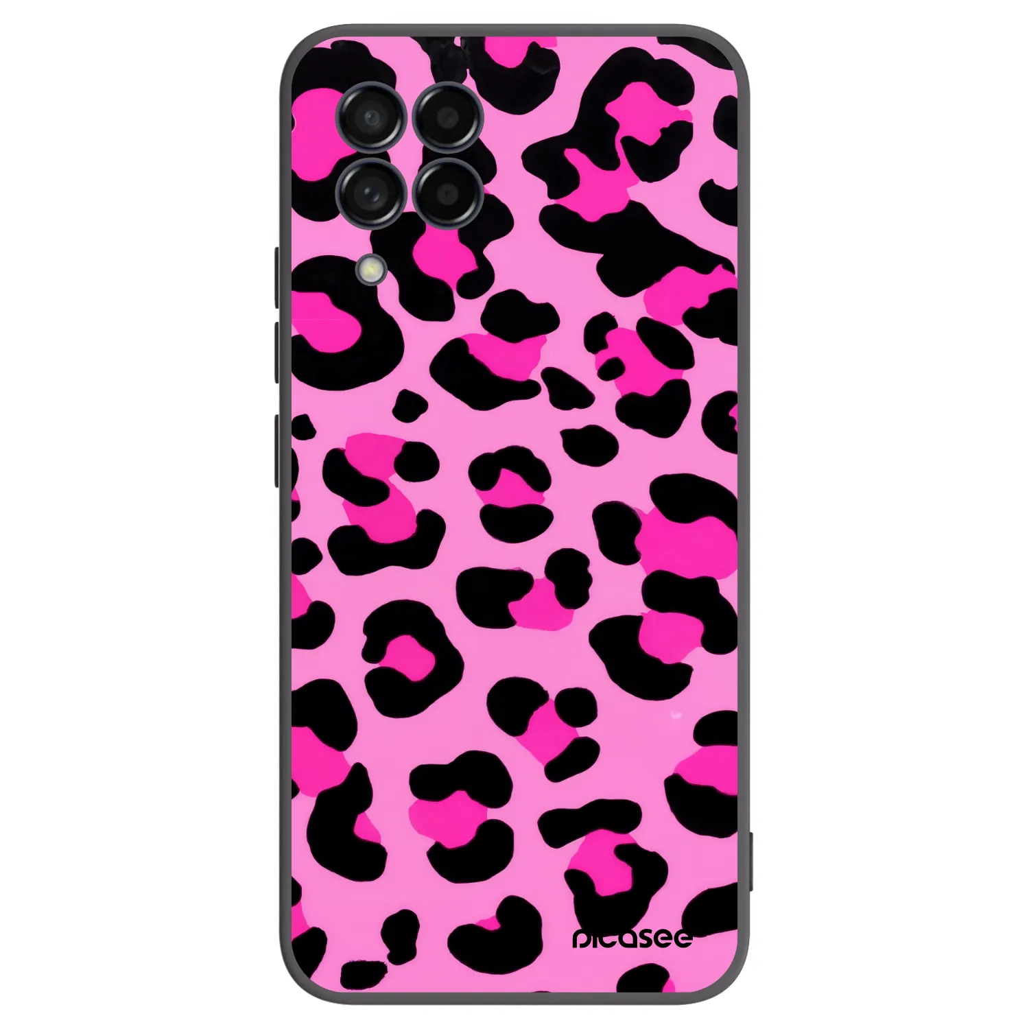 Picasee husă neagră din silicon pentru Samsung Galaxy M53 5G - Pink Tiger
