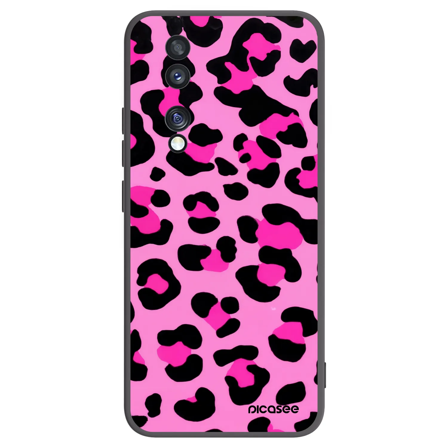 Picasee husă neagră din silicon pentru Honor 70 - Pink Tiger