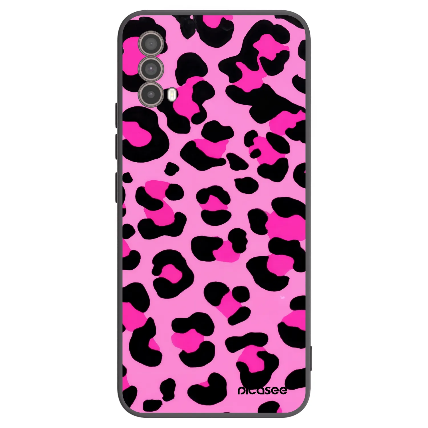 Picasee husă neagră din silicon pentru Motorola Moto E40 - Pink Tiger