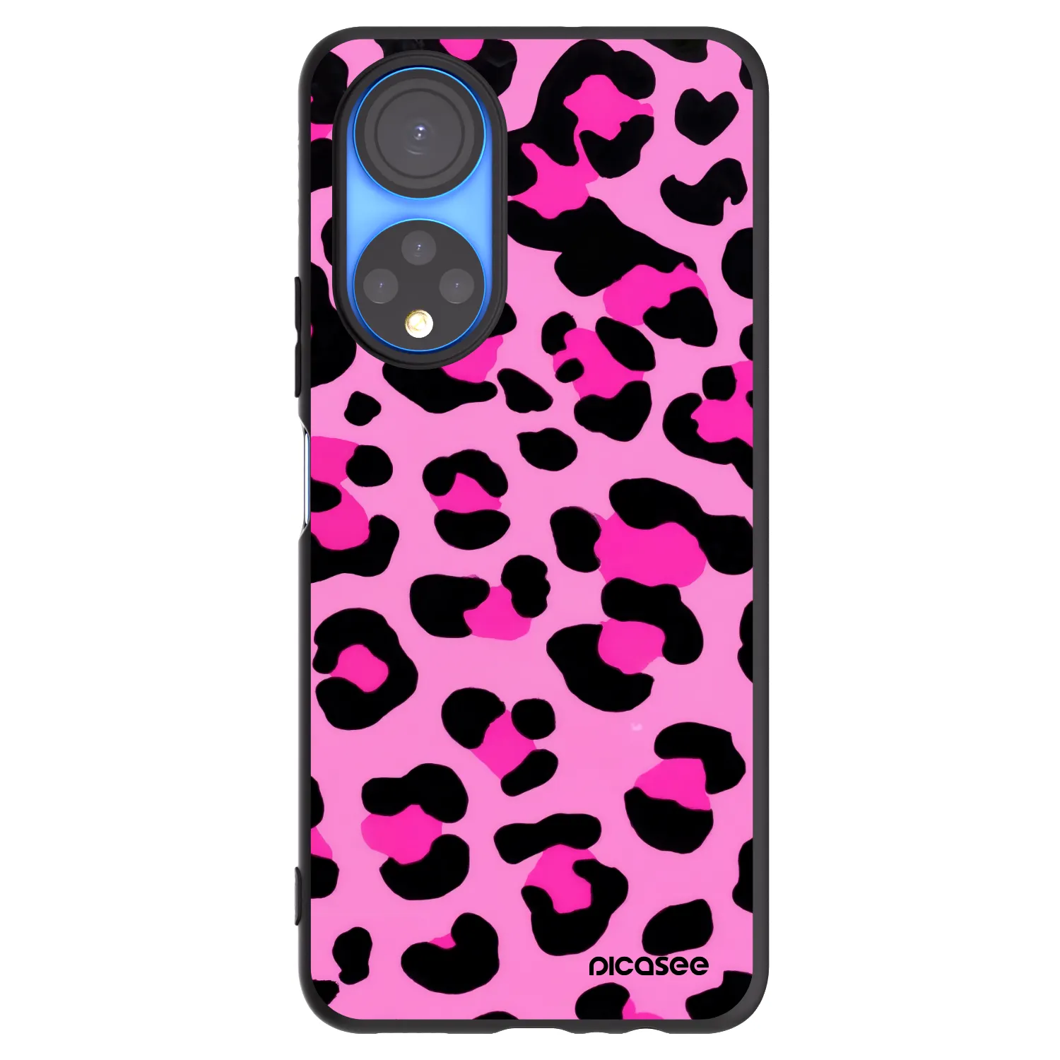 Picasee husă neagră din silicon pentru Honor X7 - Pink Tiger