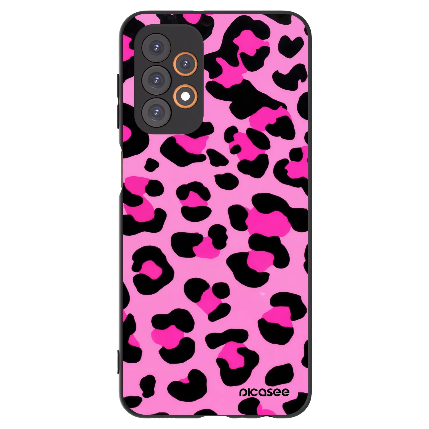 Picasee husă neagră din silicon pentru Samsung Galaxy A23 A236B 5G - Pink Tiger