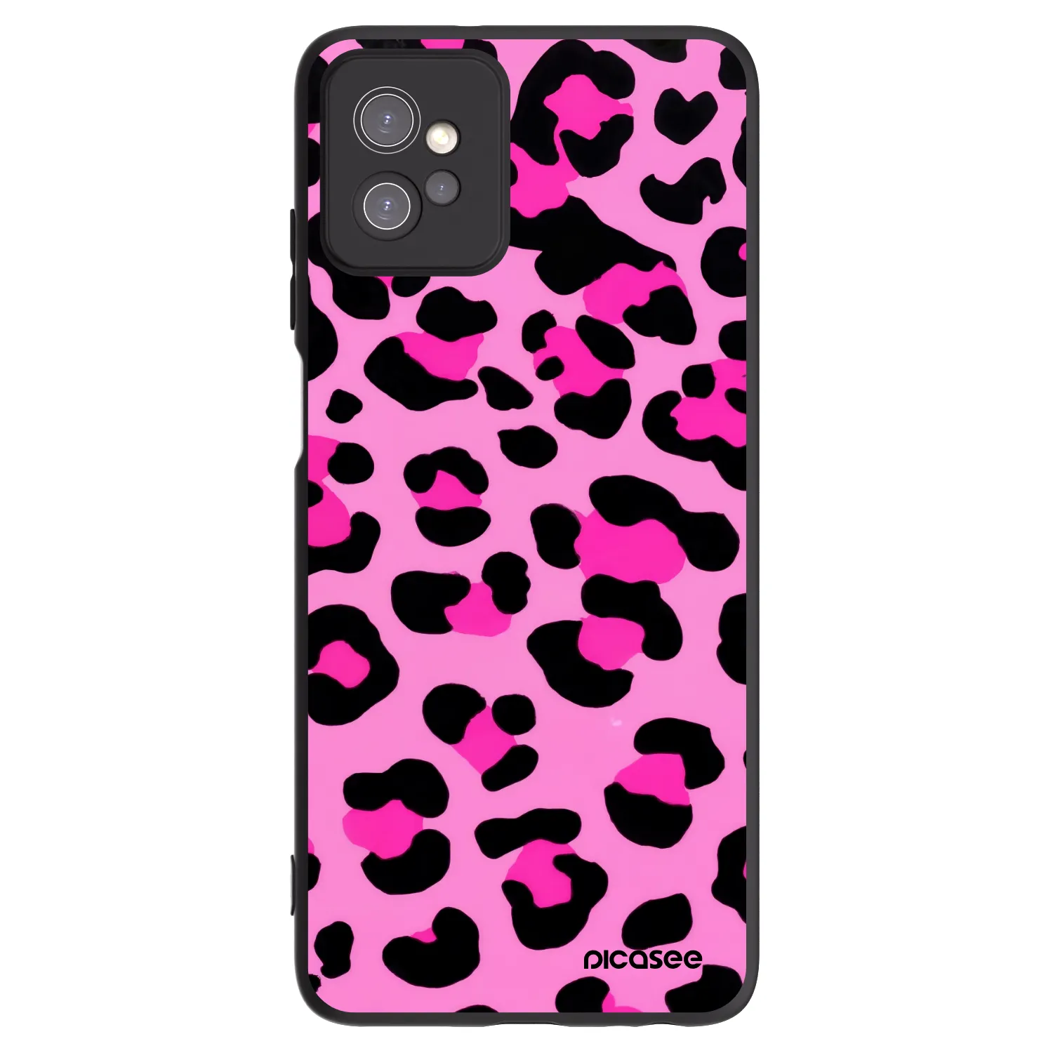 Picasee husă neagră din silicon pentru Motorola Moto G32 - Pink Tiger