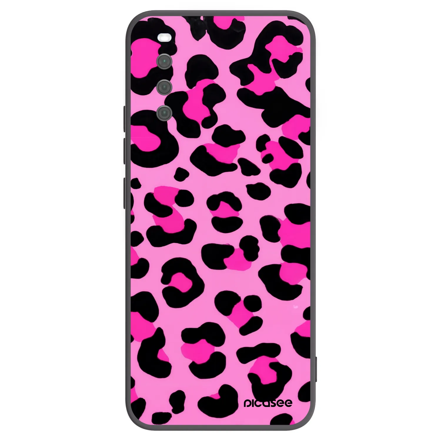 Picasee husă neagră din silicon pentru Sony Xperia 10 III - Pink Tiger