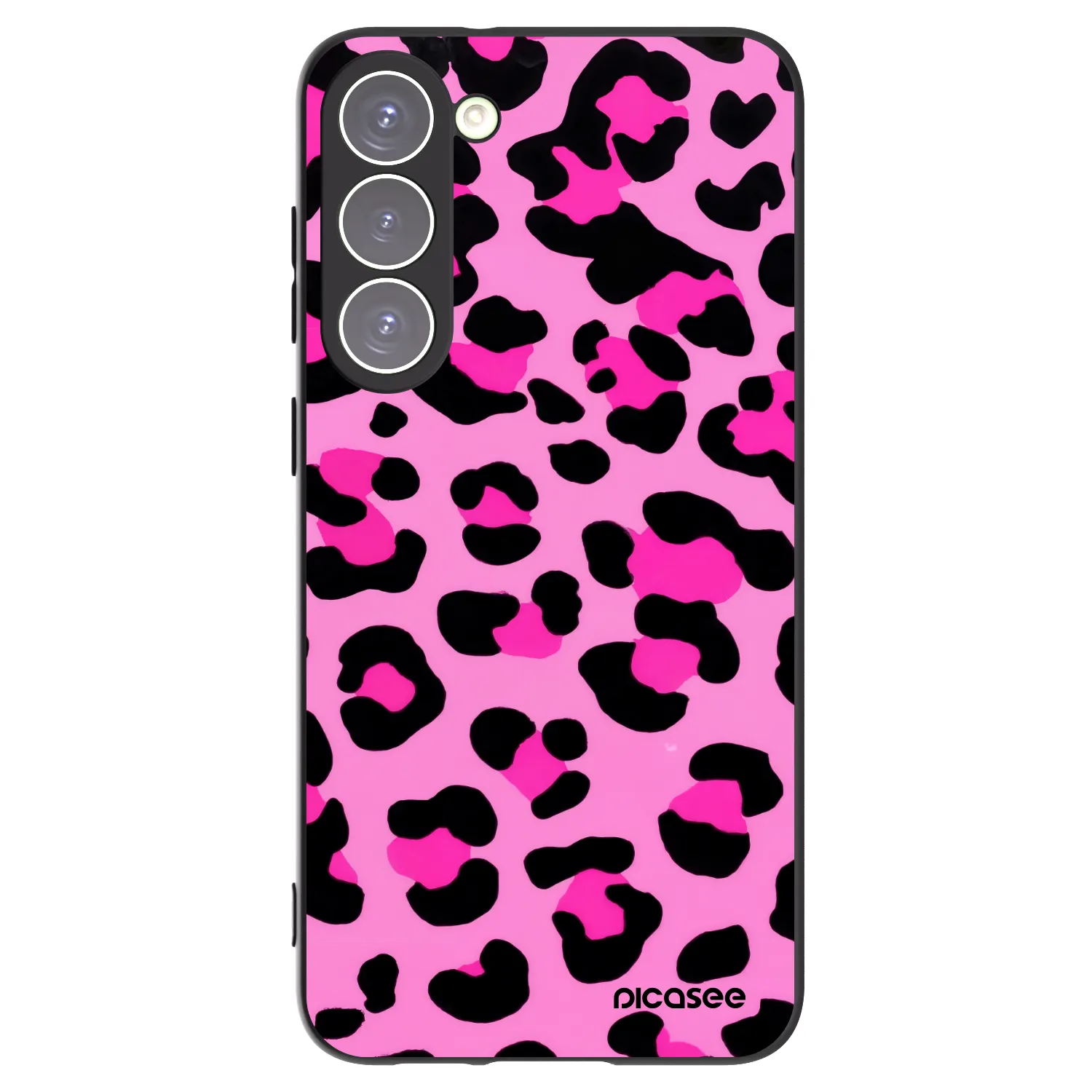 Picasee husă neagră din silicon pentru Samsung Galaxy S23+ 5G - Pink Tiger
