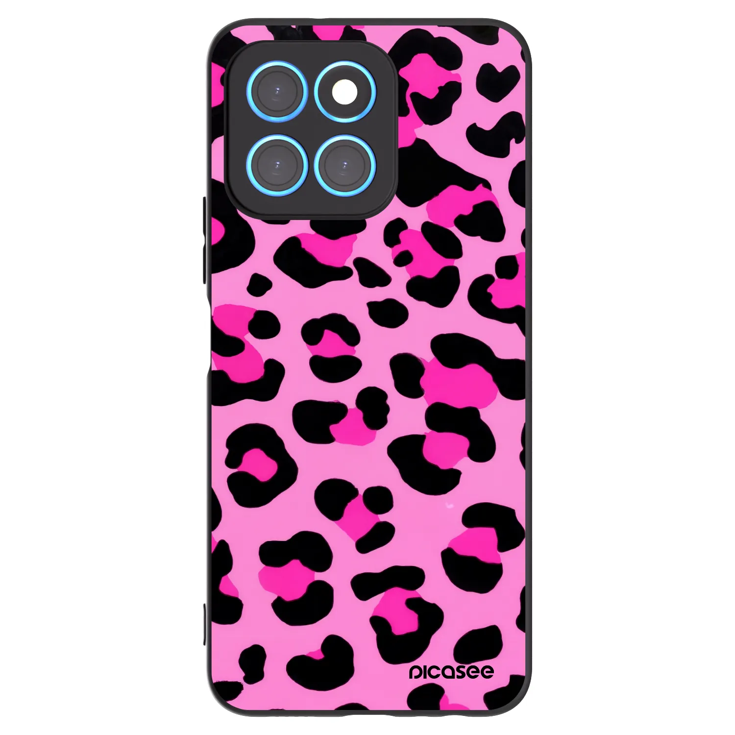 Picasee husă neagră din silicon pentru Honor X8 5G - Pink Tiger