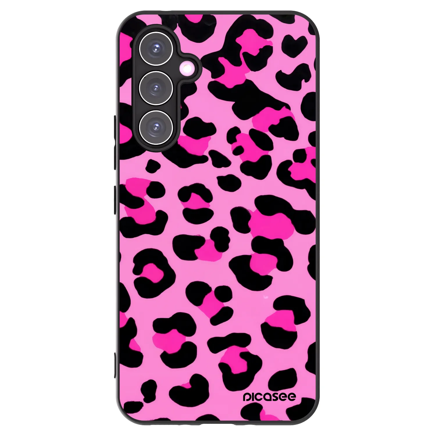 Picasee husă neagră din silicon pentru Samsung Galaxy A54 5G A546B - Pink Tiger
