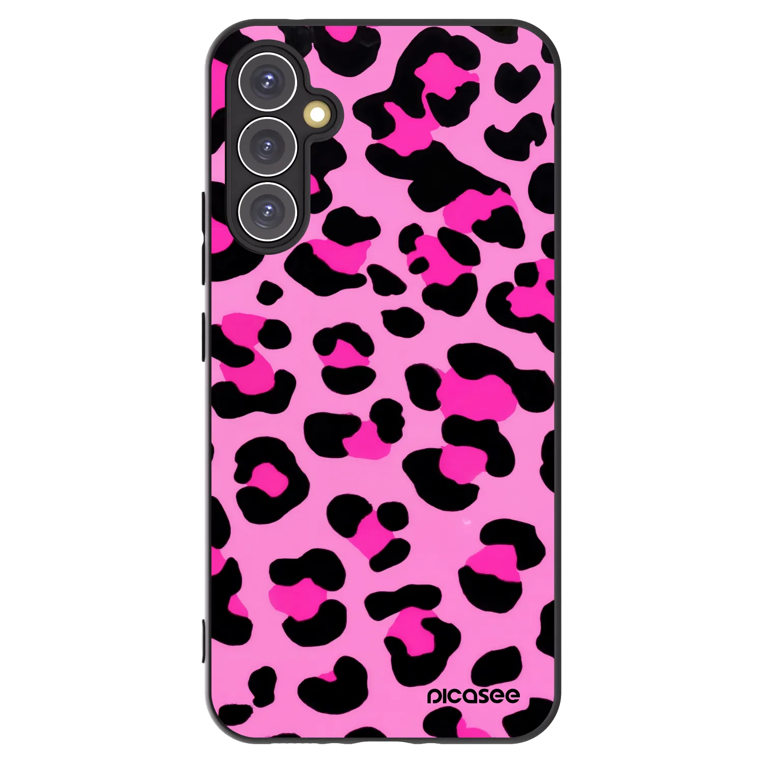 Picasee husă neagră din silicon pentru Samsung Galaxy A34 5G A346B - Pink Tiger