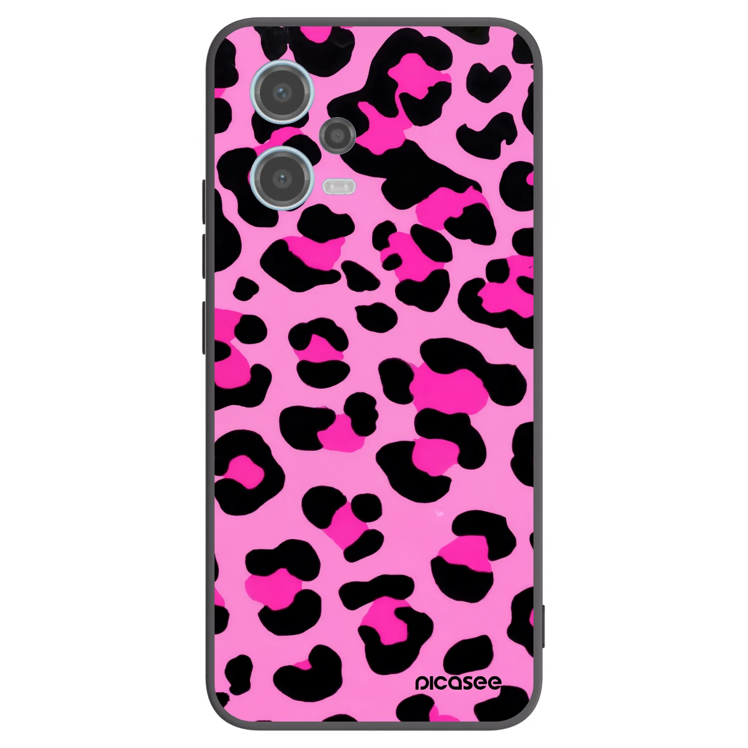 Picasee husă neagră din silicon pentru Xiaomi Redmi Note 12 5G - Pink Tiger