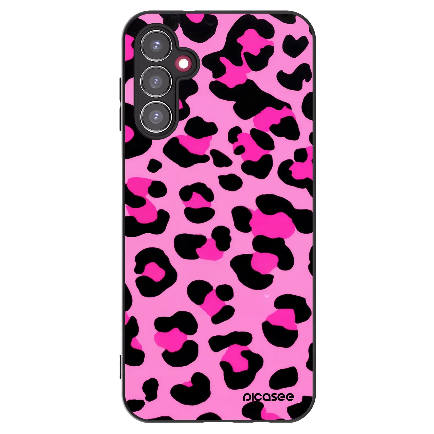 Picasee husă neagră din silicon pentru Samsung Galaxy A14 4G A145R - Pink Tiger
