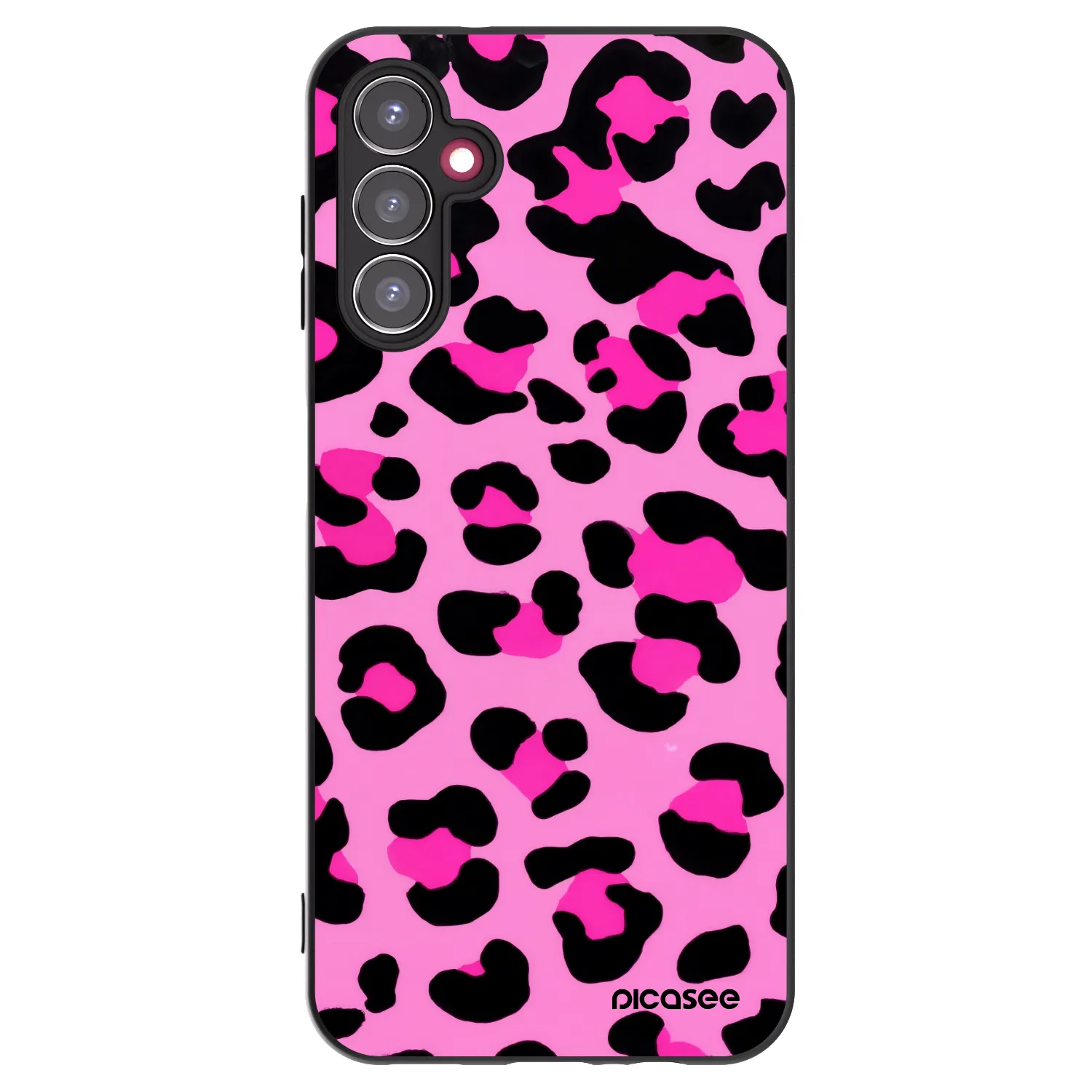 Picasee husă neagră din silicon pentru Samsung Galaxy A14 5G A146P - Pink Tiger