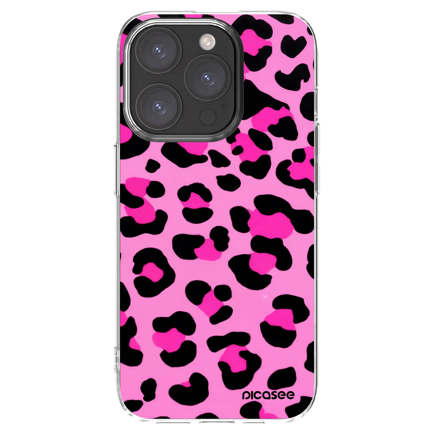 Picasee husă transparentă din silicon pentru Apple iPhone 15 Pro - Pink Tiger