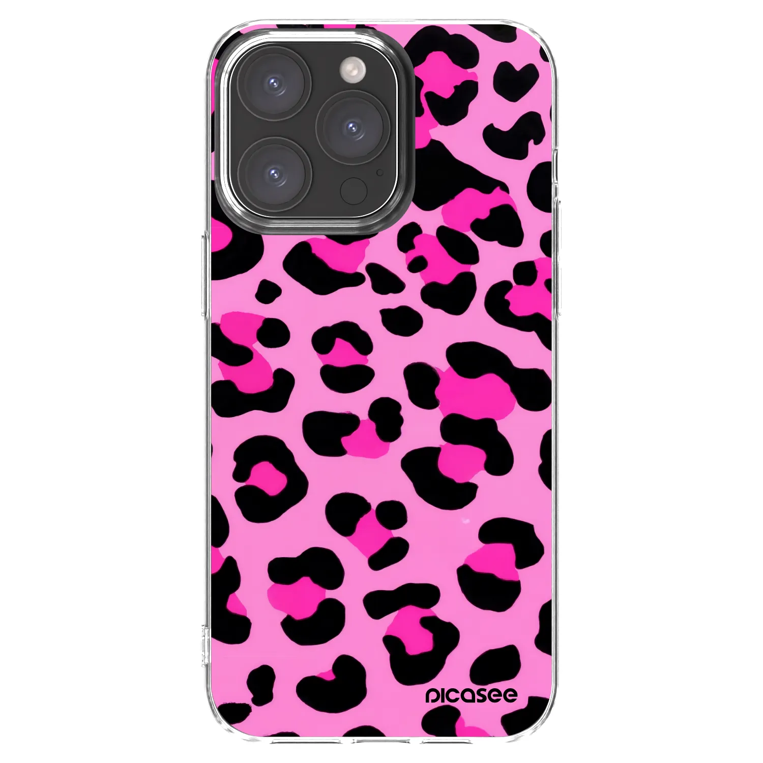 Picasee husă transparentă din silicon pentru Apple iPhone 15 Pro Max - Pink Tiger