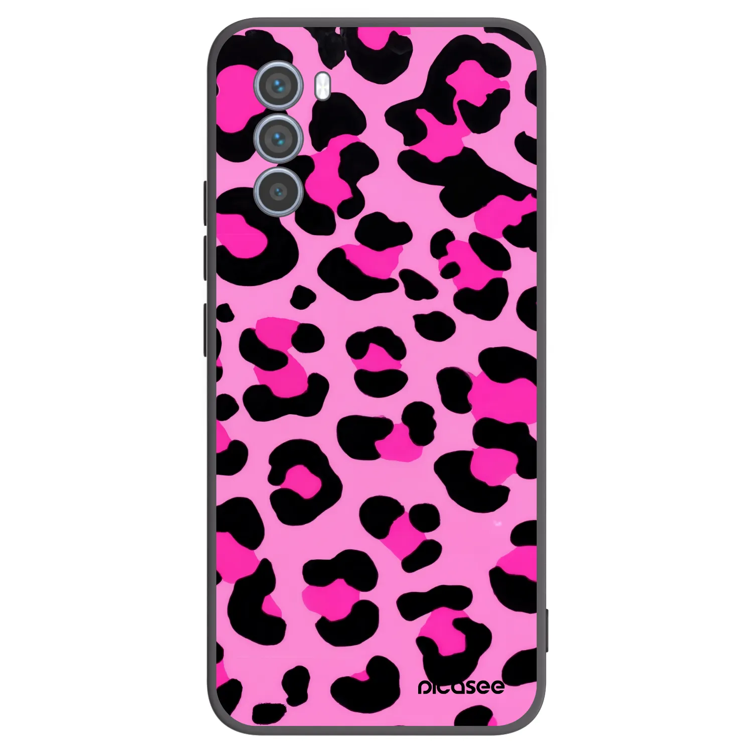 Picasee husă neagră din silicon pentru Motorola Moto G62 - Pink Tiger