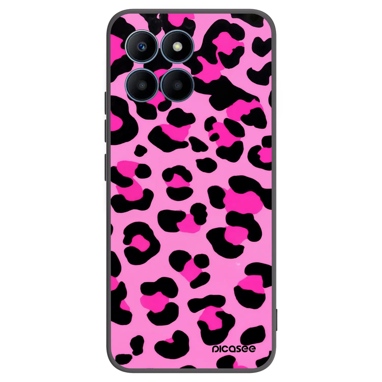 Picasee husă neagră din silicon pentru Honor 70 Lite - Pink Tiger
