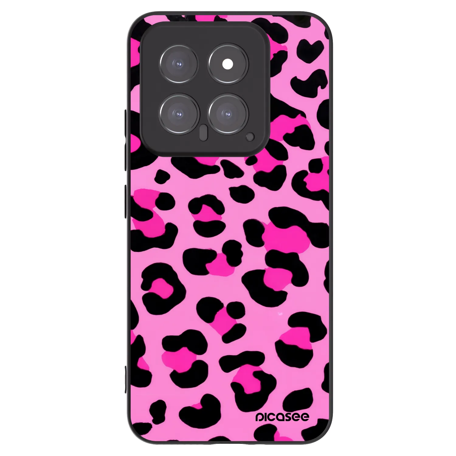 Picasee husă neagră din silicon pentru Xiaomi 14 - Pink Tiger