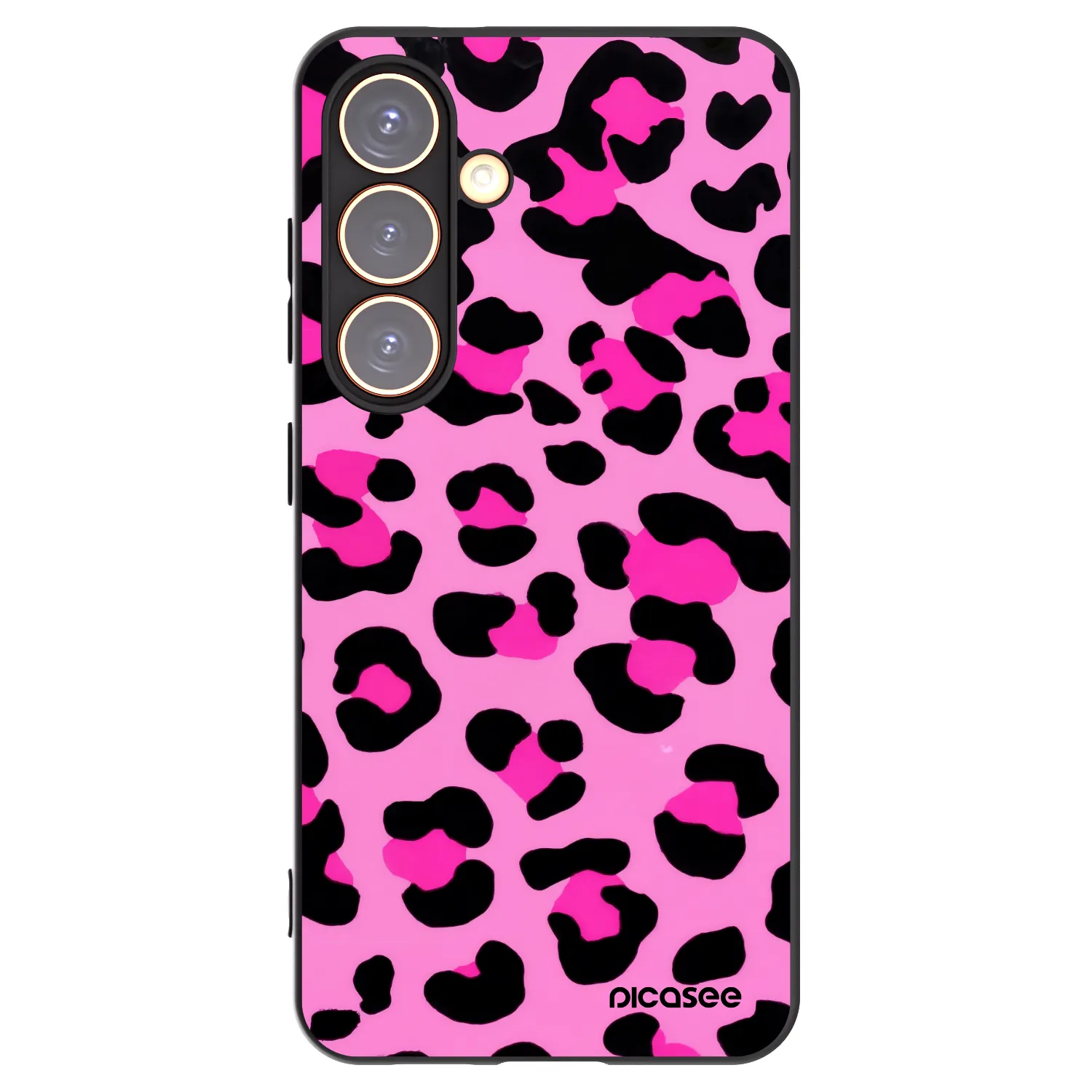 Picasee husă neagră din silicon pentru Samsung Galaxy S24 S921B 5G - Pink Tiger