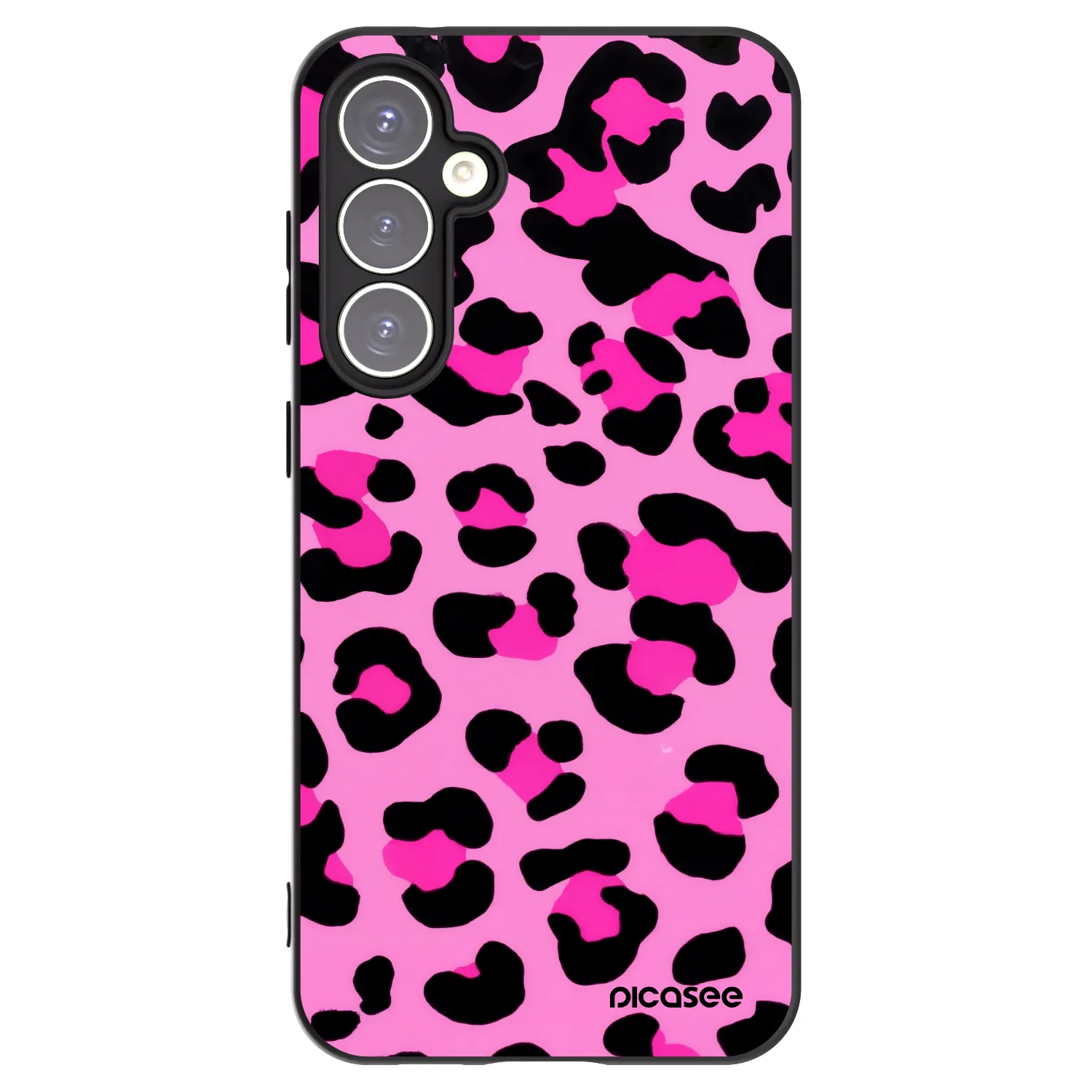 Picasee husă neagră din silicon pentru Samsung Galaxy S23 FE S711B - Pink Tiger