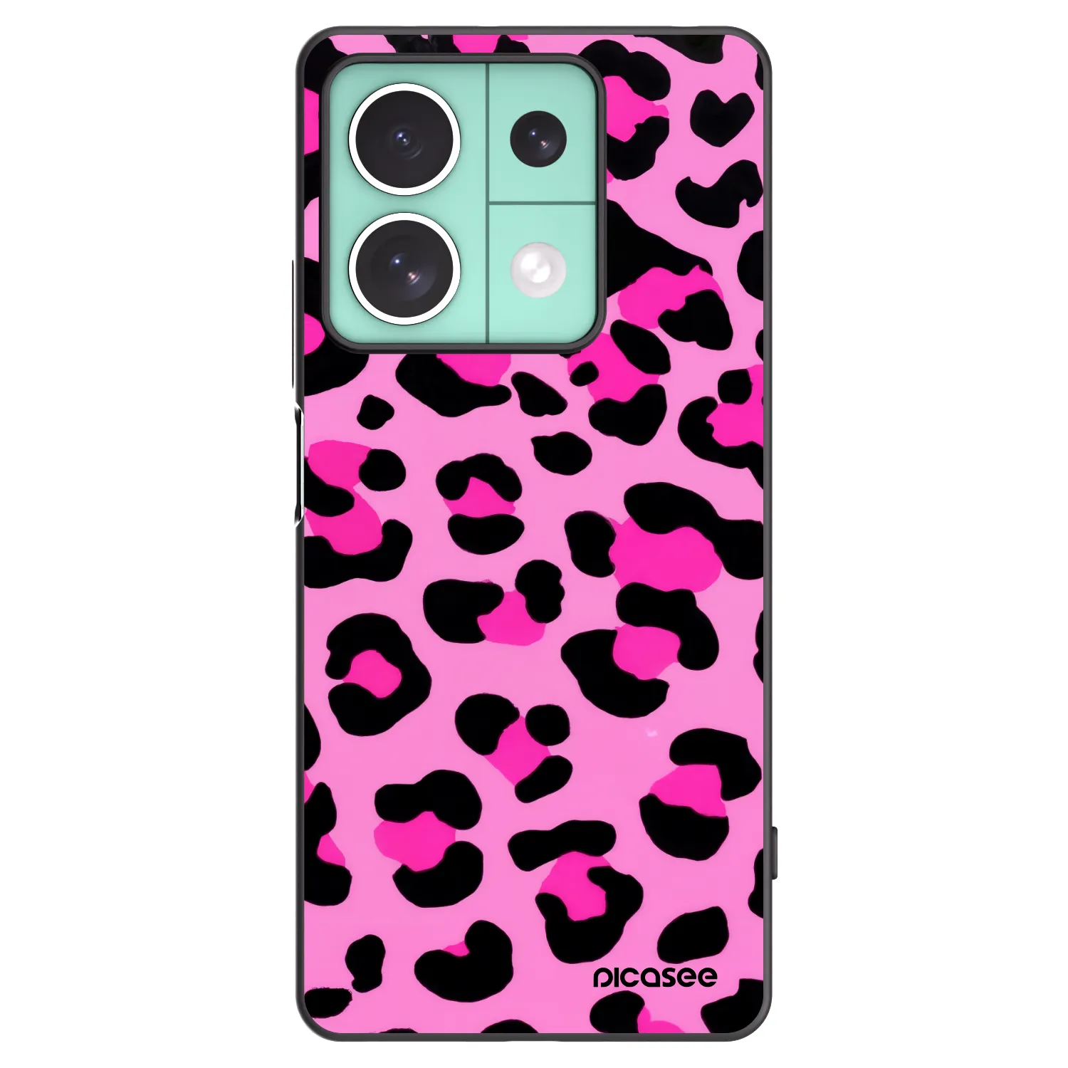Picasee husă neagră din silicon pentru Xiaomi Redmi Note 13 5G - Pink Tiger
