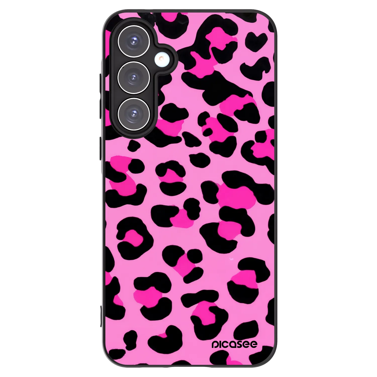 Picasee husă neagră din silicon pentru Samsung Galaxy A55 5G A556B - Pink Tiger