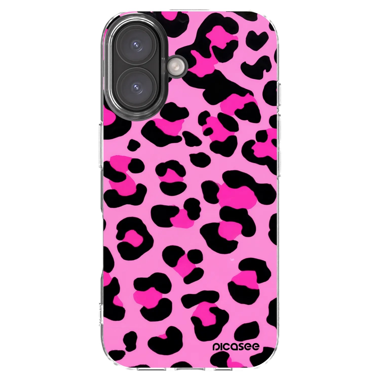 Picasee husă transparentă din silicon pentru Apple iPhone 16 - Pink Tiger
