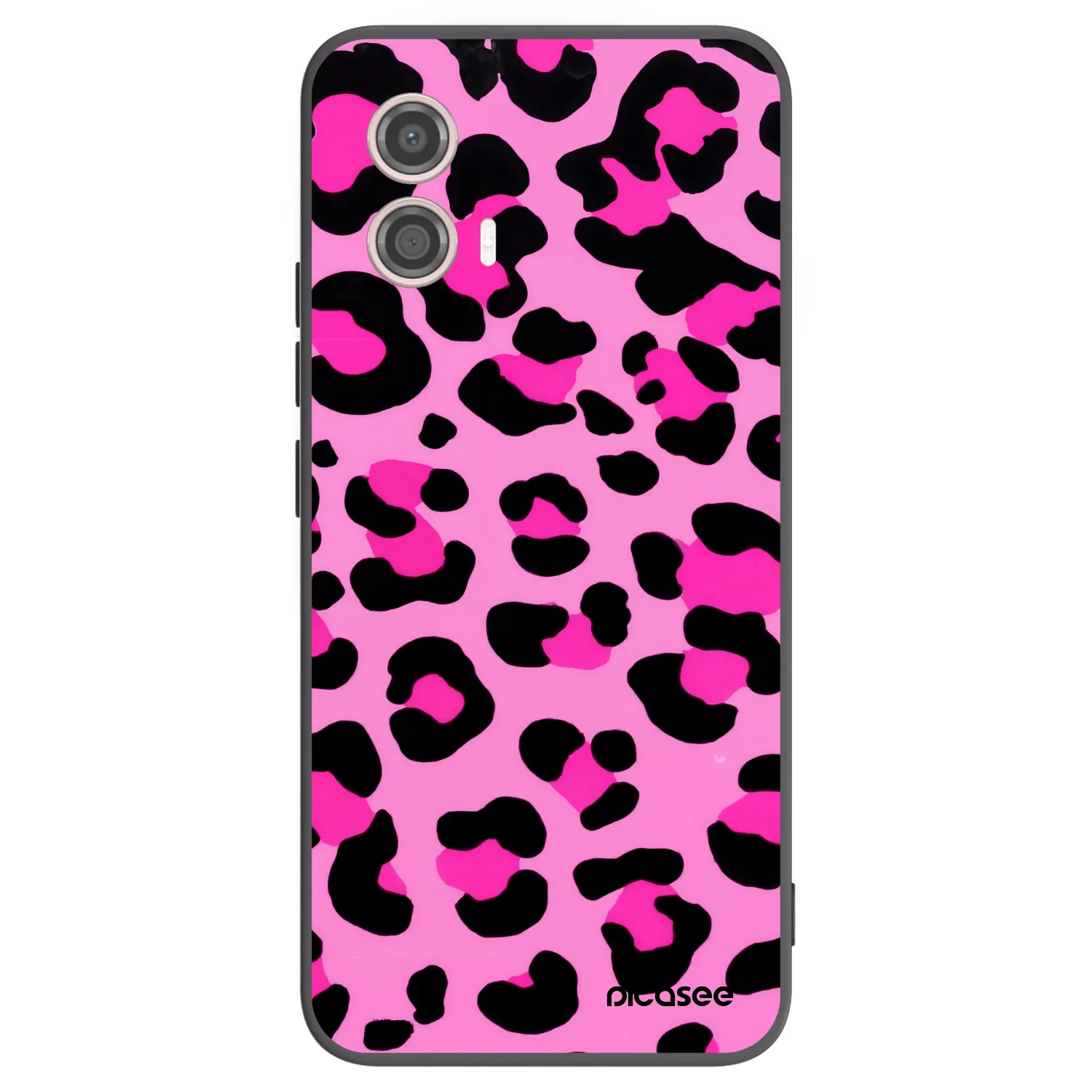 Picasee husă neagră din silicon pentru Motorola Moto G53 5G - Pink Tiger