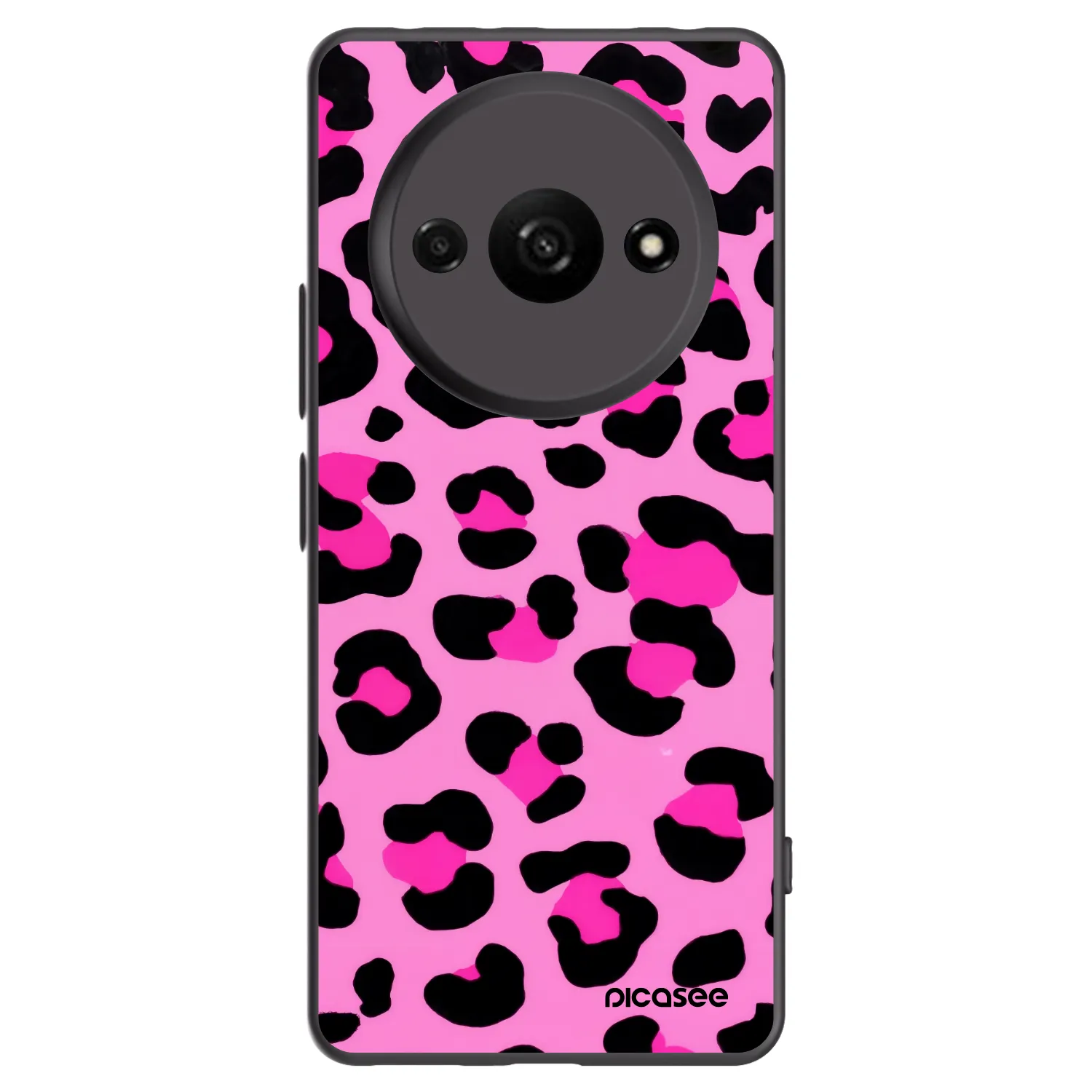 Picasee husă neagră din silicon pentru Xiaomi Redmi A3 - Pink Tiger