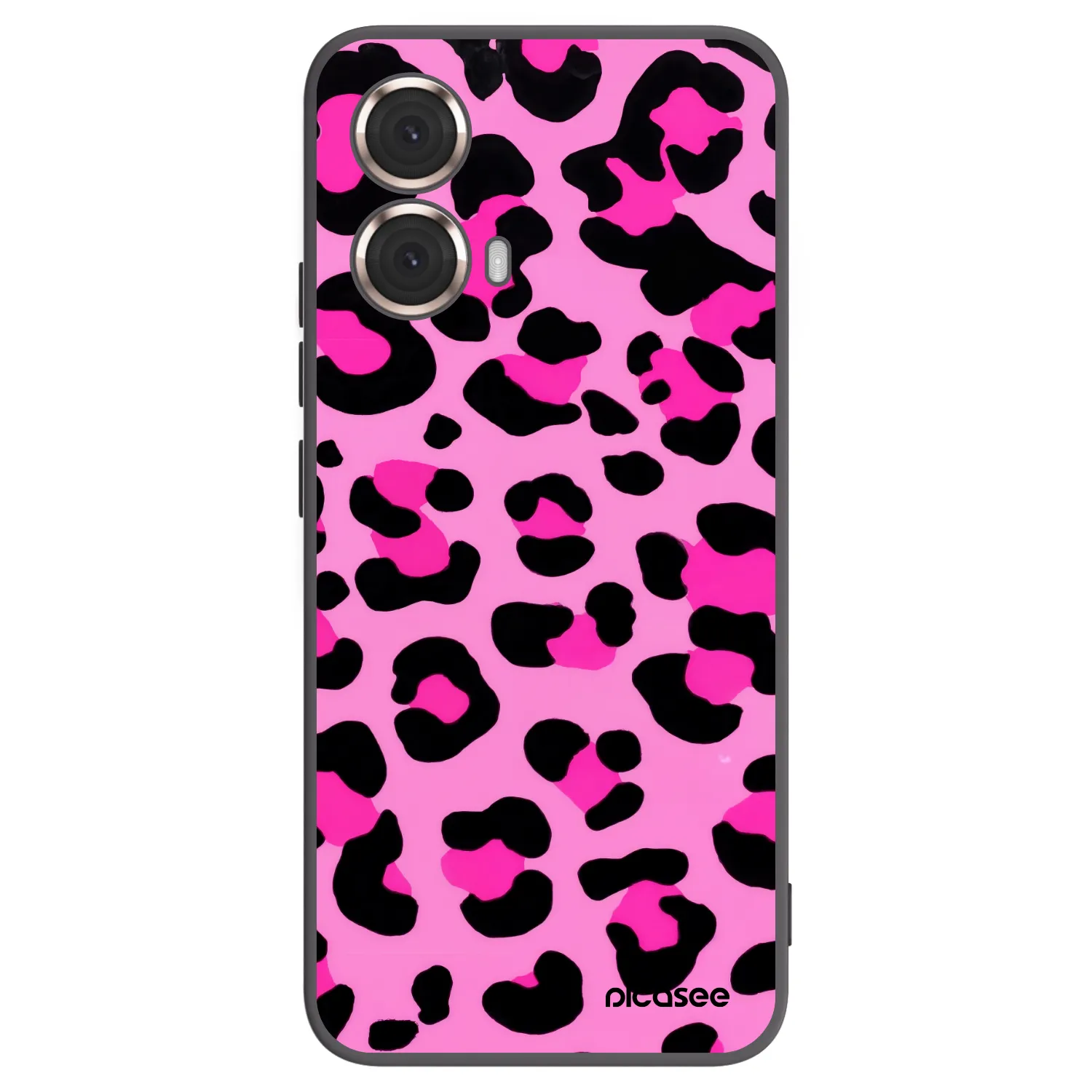 Picasee husă neagră din silicon pentru Motorola Moto G85 - Pink Tiger