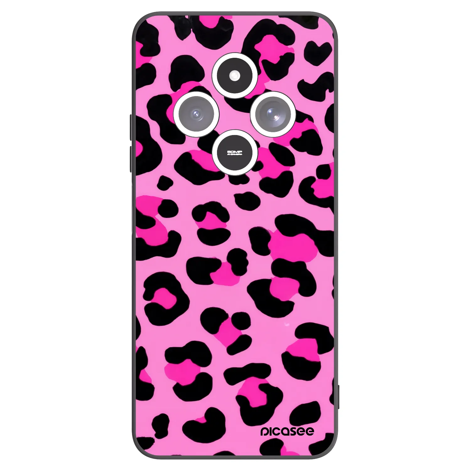 Picasee husă neagră din silicon pentru Xiaomi Redmi 14C - Pink Tiger