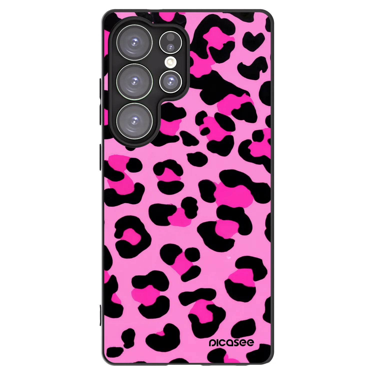 Picasee husă neagră din silicon pentru Samsung Galaxy S25 Ultra 5G - Pink Tiger