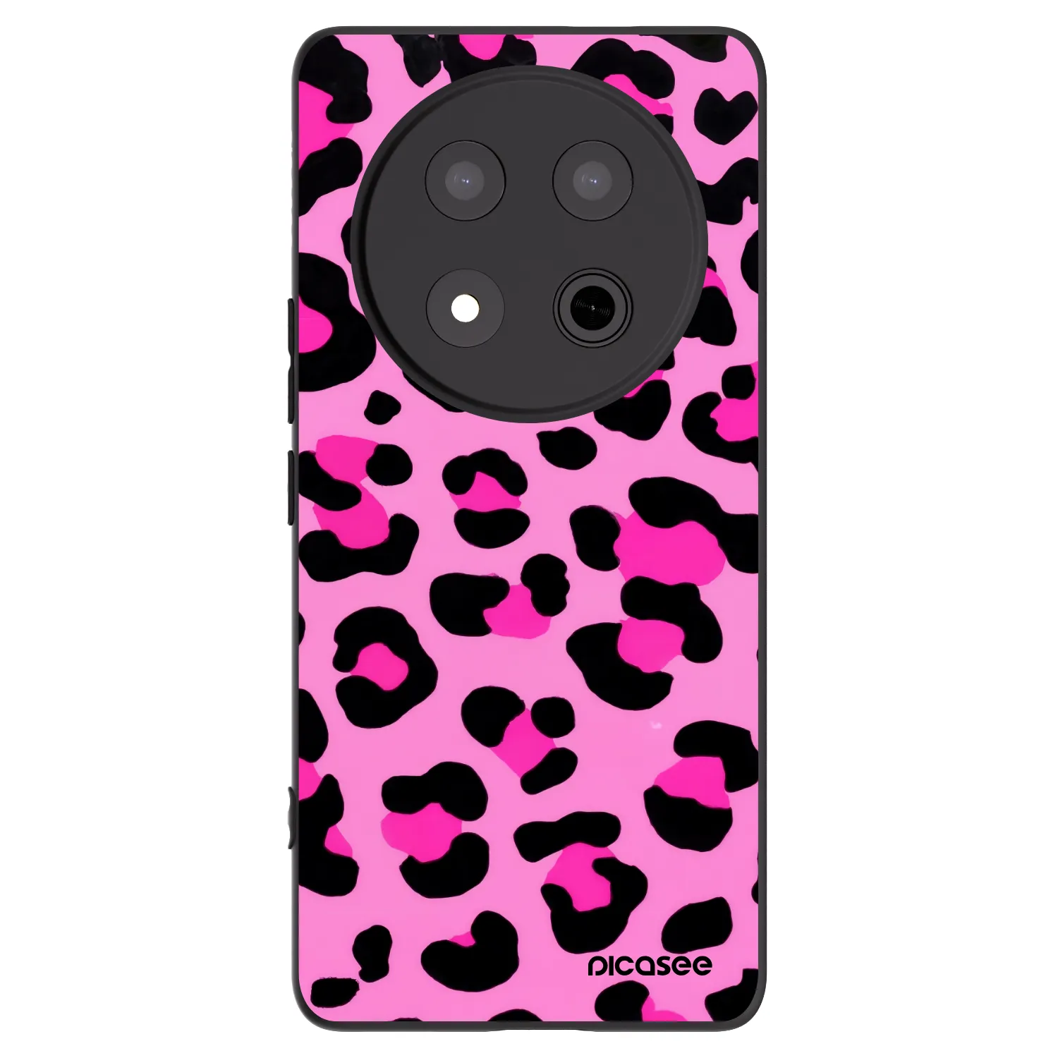 Picasee husă neagră din silicon pentru Honor Magic7 Lite 5G - Pink Tiger