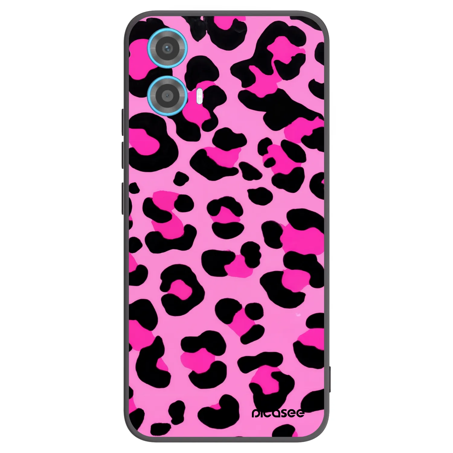 Picasee husă neagră din silicon pentru Motorola Moto G34 5G - Pink Tiger