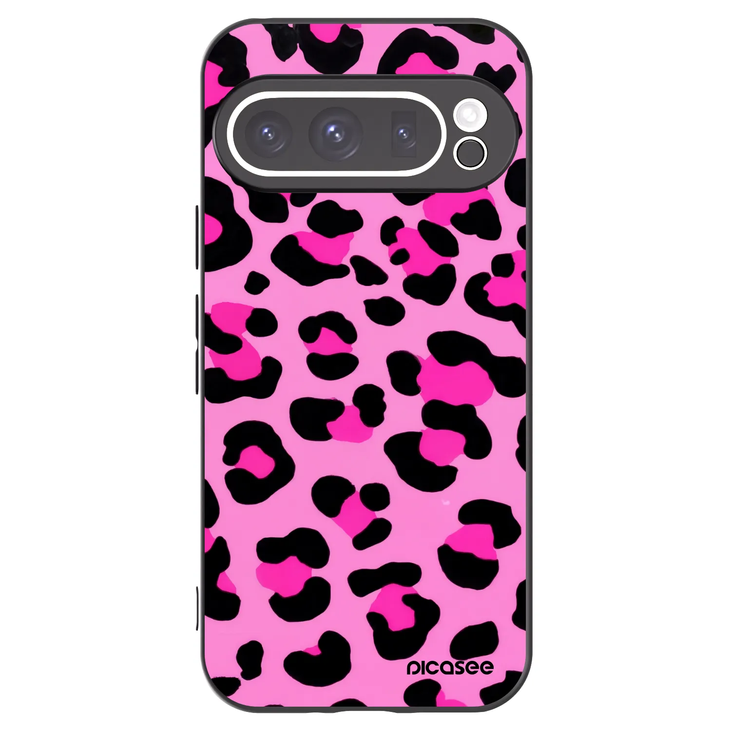 Picasee husă neagră din silicon pentru Google Pixel 9 Pro - Pink Tiger