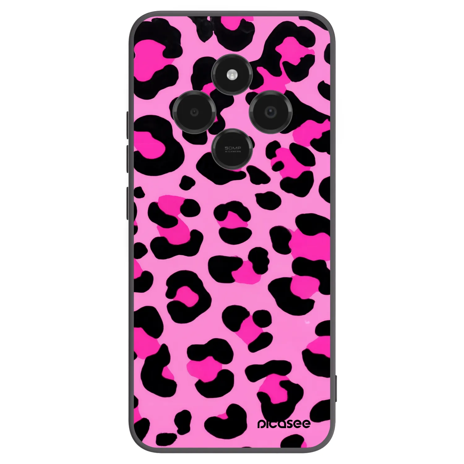 Picasee husă neagră din silicon pentru Xiaomi Poco C75 - Pink Tiger