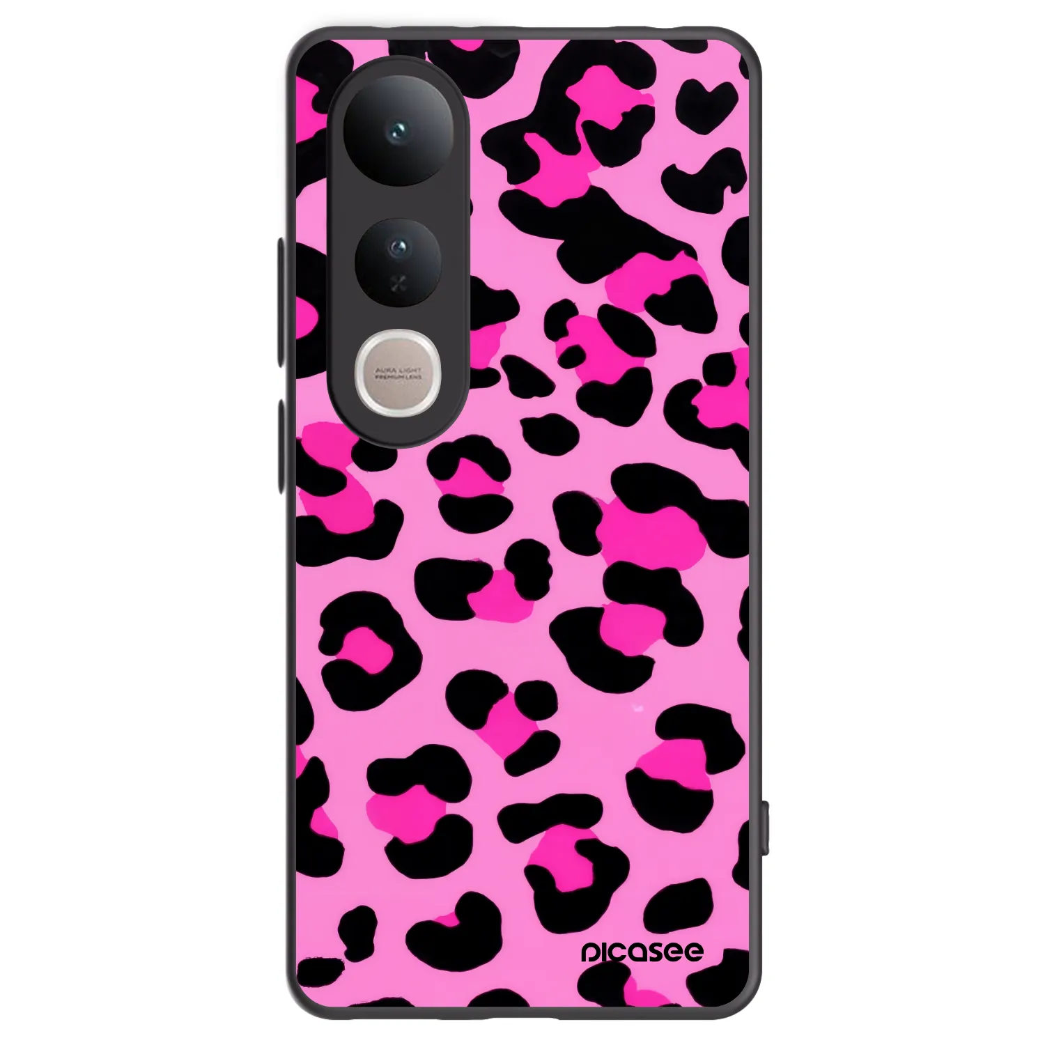 Picasee husă neagră din silicon pentru Vivo V50 Lite 5G - Pink Tiger