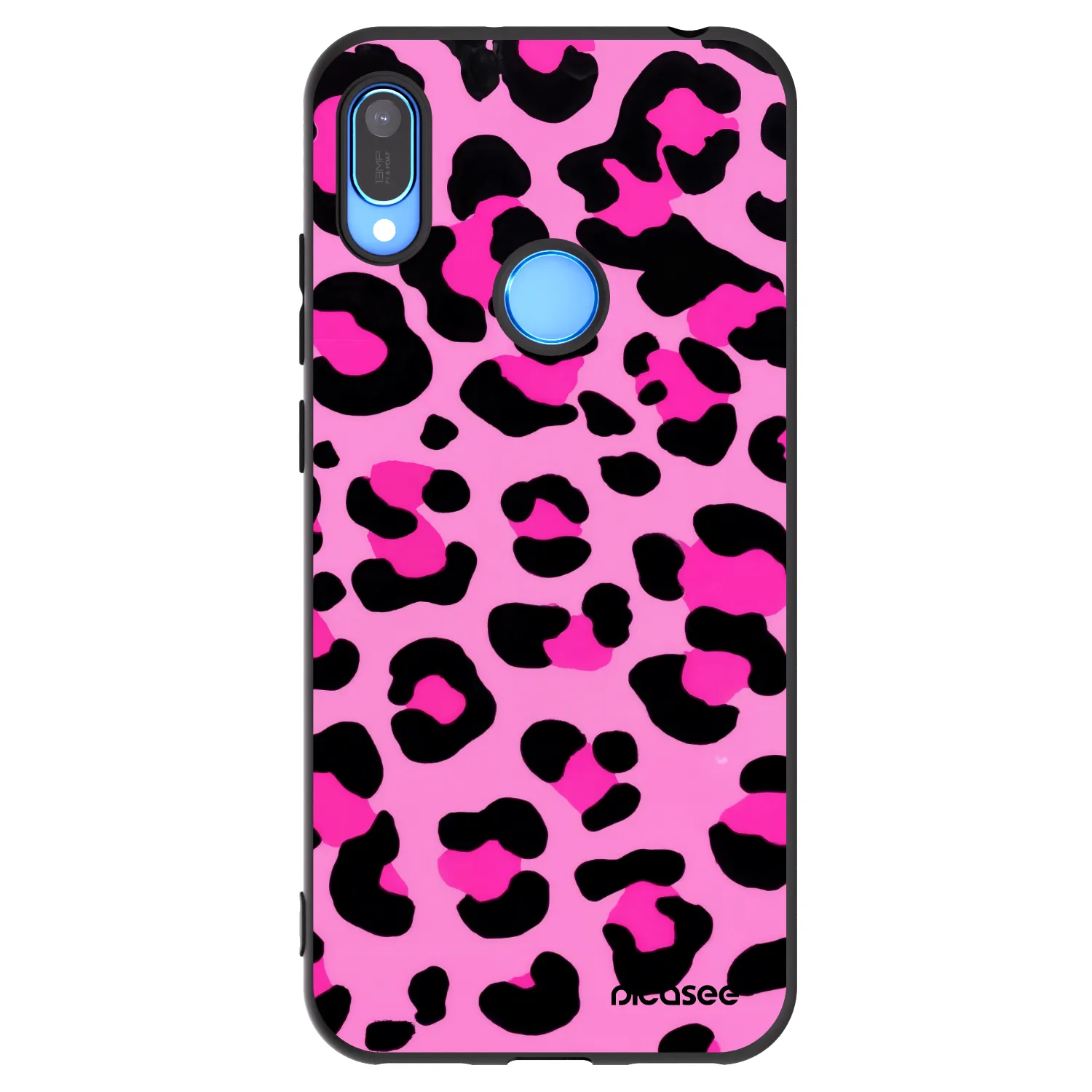 Picasee husă neagră din silicon pentru Huawei Y6 2019 - Pink Tiger