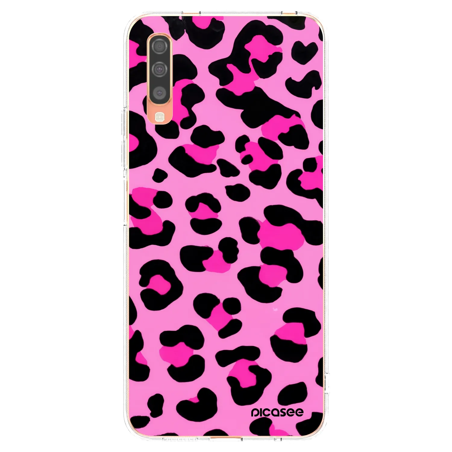 Picasee husă transparentă din silicon pentru Samsung Galaxy A70 A705F - Pink Tiger