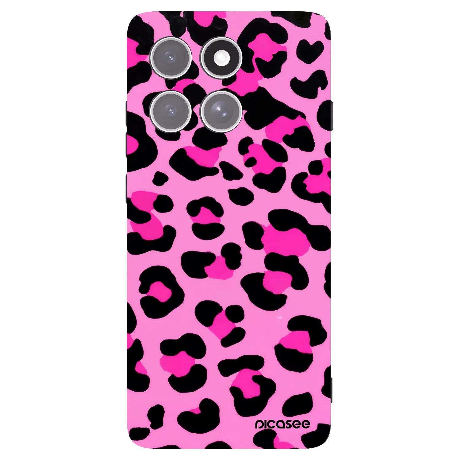 Picasee husă neagră din silicon pentru Motorola Edge 60 Pro - Pink Tiger