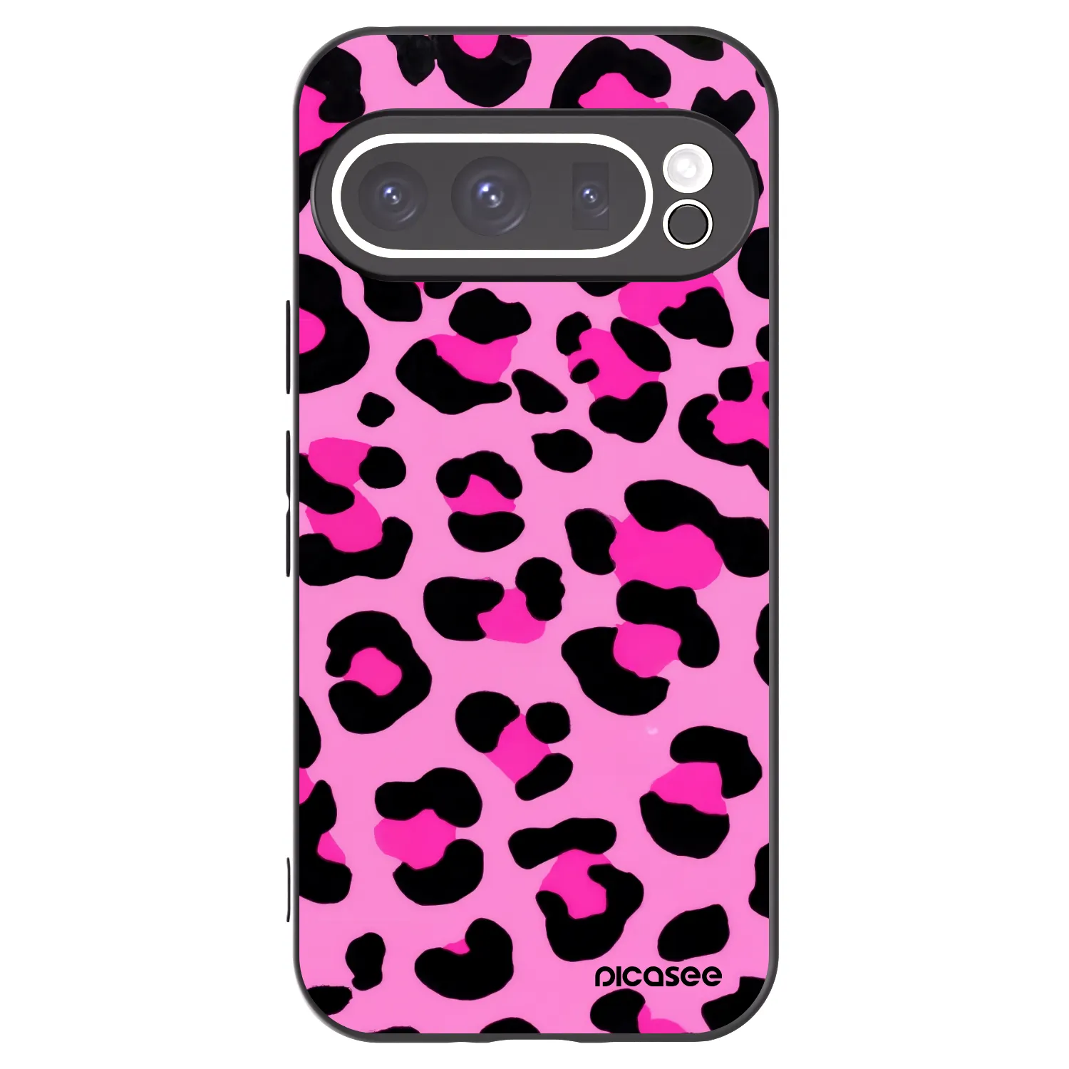 Picasee husă neagră din silicon pentru Google Pixel 9 Pro XL - Pink Tiger
