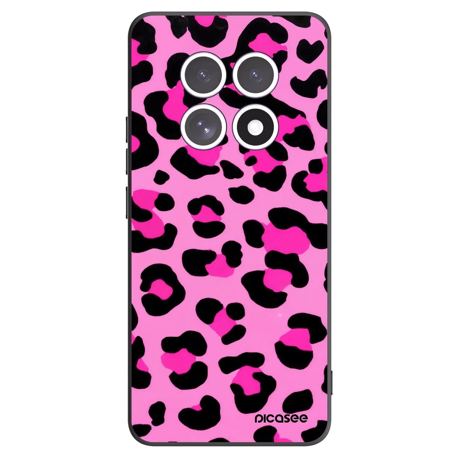 Picasee husă neagră din silicon pentru Xiaomi Redmi Note 15 - Pink Tiger